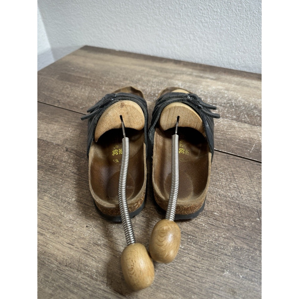 Birkenstock‎ Granada Women's Sandal Black Leather Size 39 US 8W - Picture 4 of 8